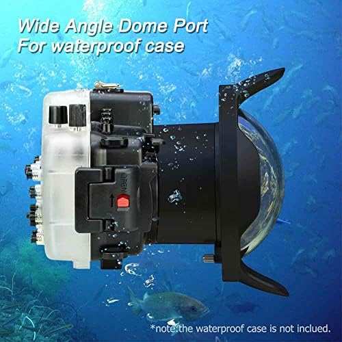 תני ים [40 ממ/130ft] מצלמה מתחת למים מארז צלילה עם ערכת נמל כיפה סטנדרטית שטוחה ו- W/Sea Wa005-F
